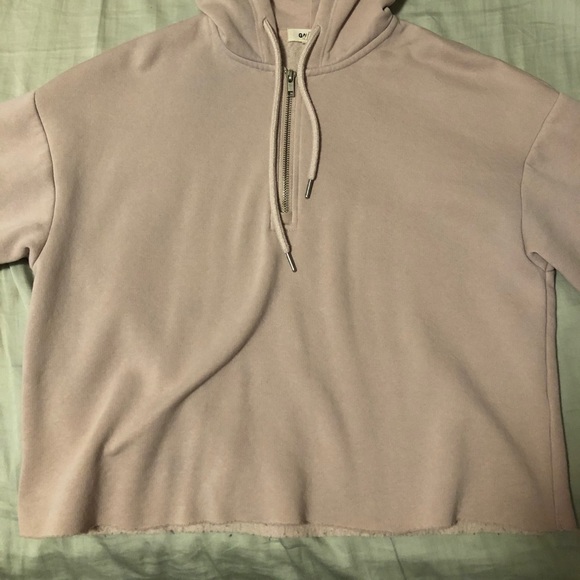 Cropped Quarter Zip Hoodie - Picture 1 of 2